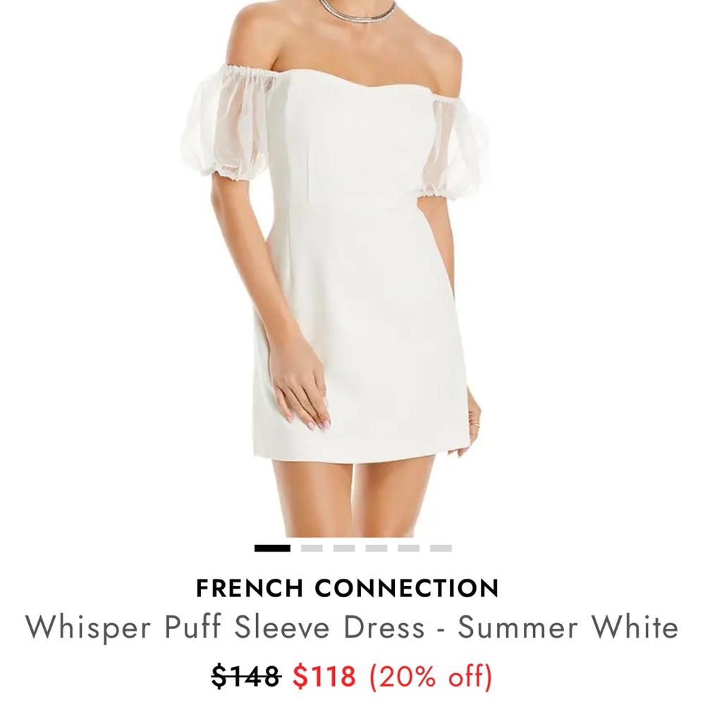 Elegant White Off-Shoulder Dress